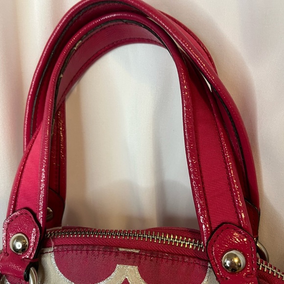Vintage Y2K Coach poppy monogram pink bag - Picture 4 of 6